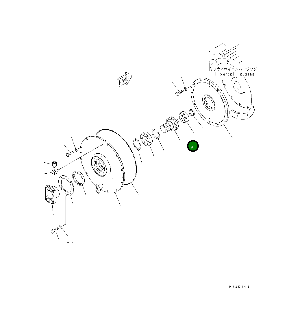 Вал 262-19-11832 Komatsu
