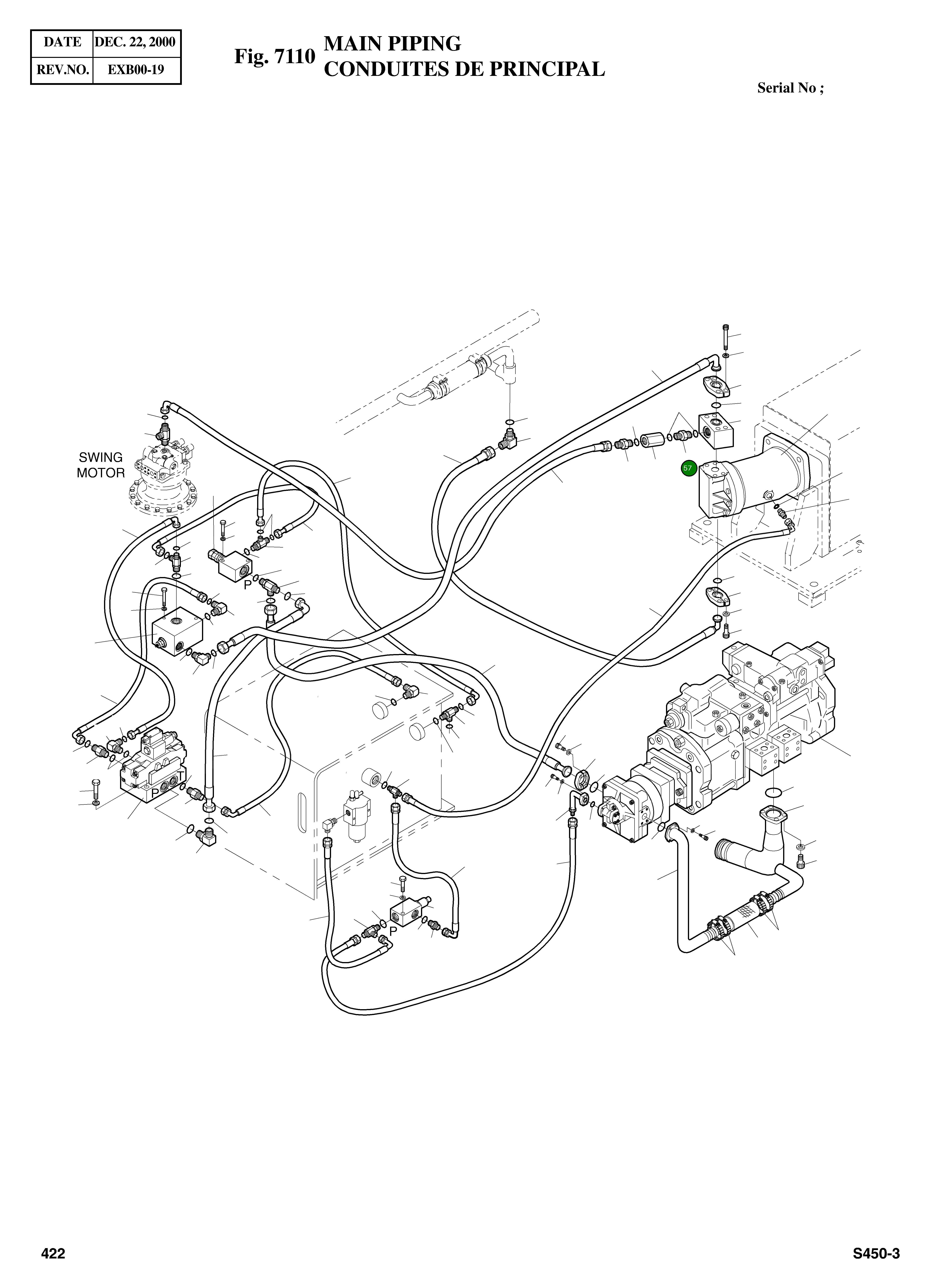 Адаптер 2-PFO3/4 2181-1938D7 Komatsu