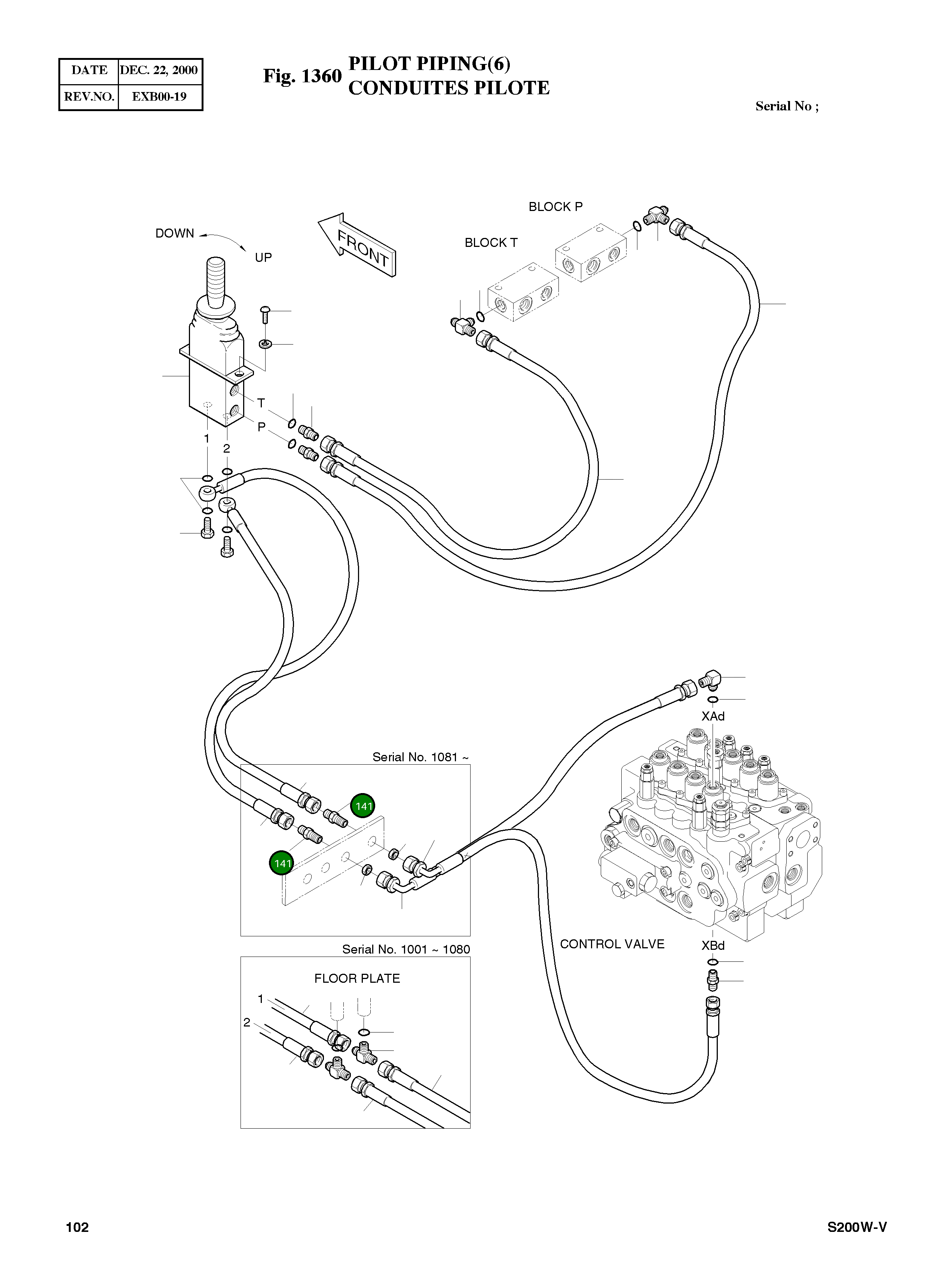 Адаптер PF1/4-PF1/4 2181-2178 Komatsu