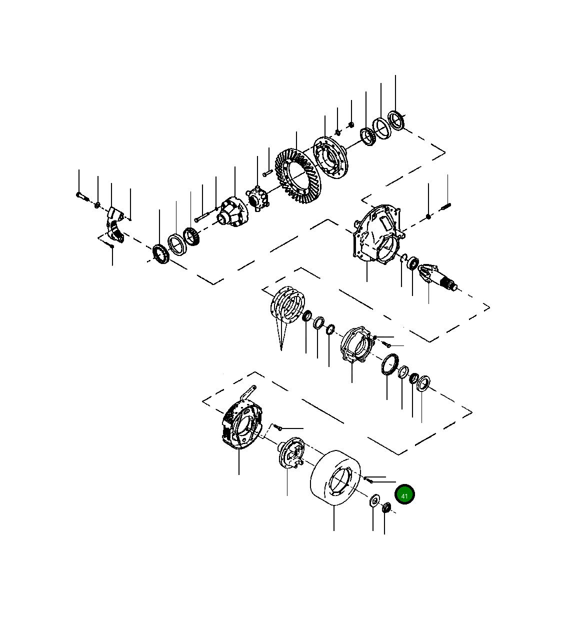 Болт, 3/8NF X 1 1/4 25 005 R1 Komatsu