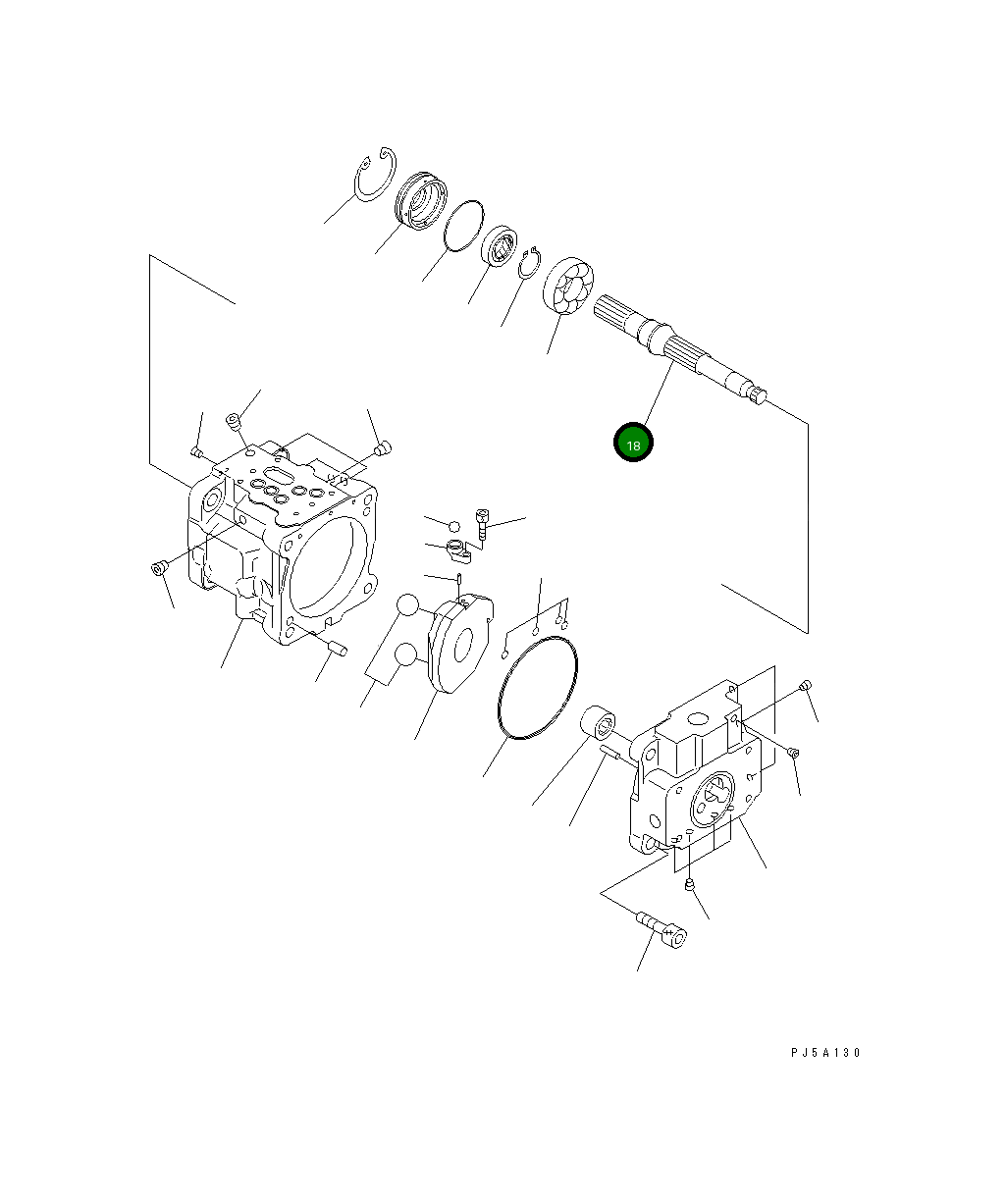 Вал 708-1S-12311 Komatsu
