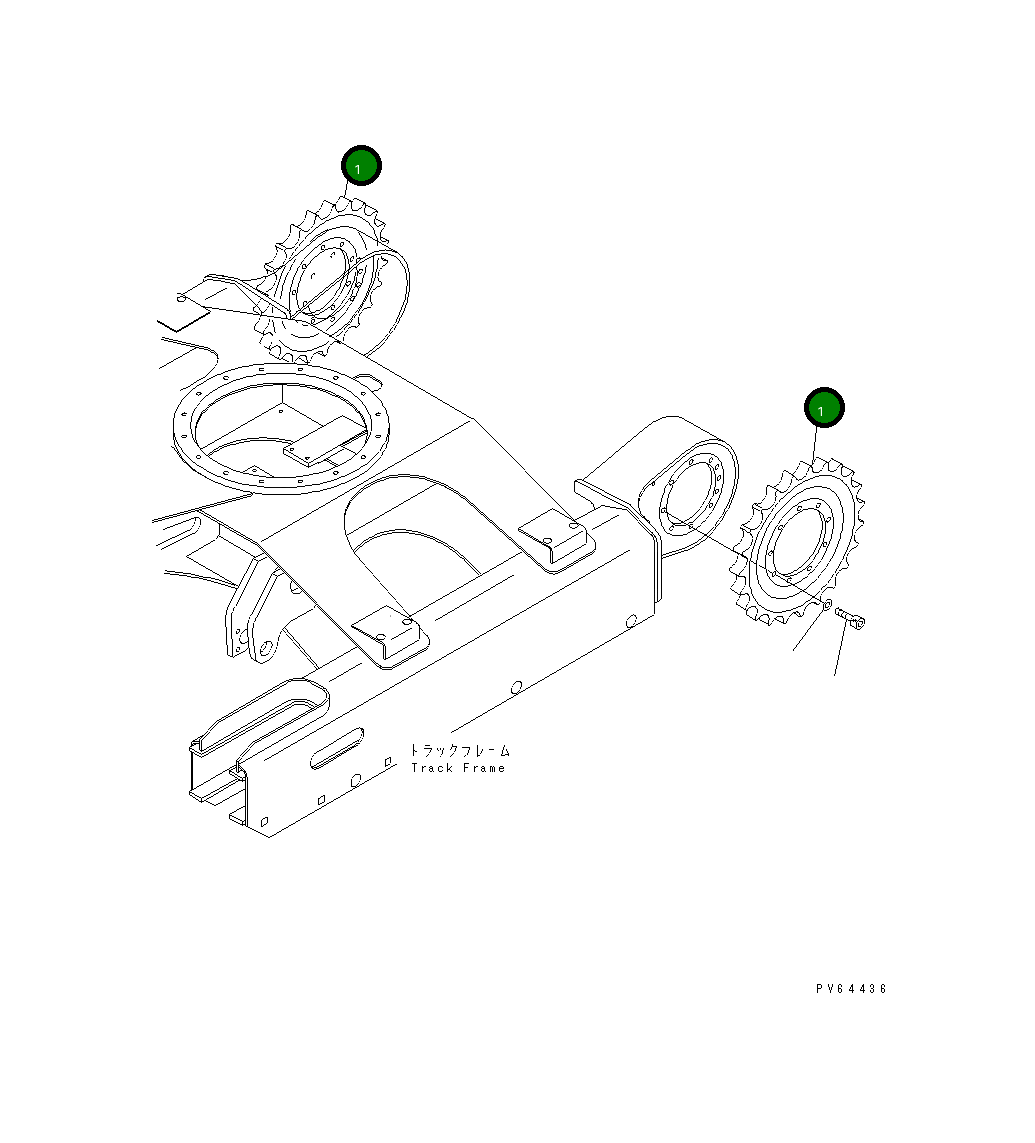 Ведущая звезда 20C-27-31110 Komatsu
