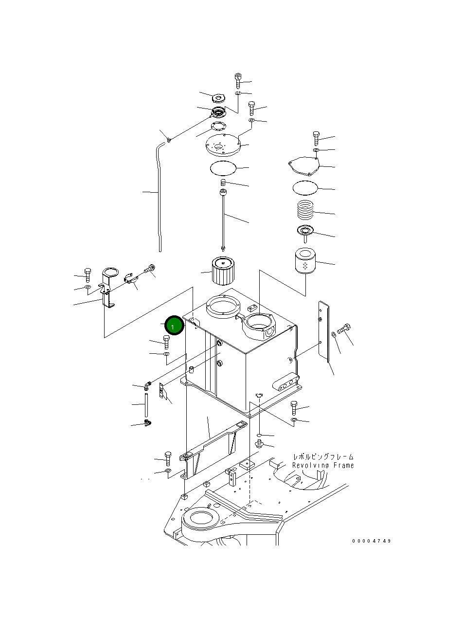 Бак 21W-60-48111 Komatsu