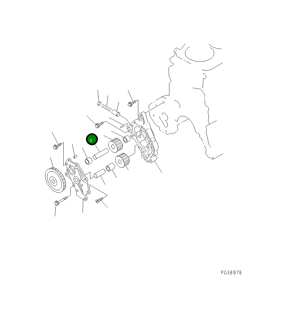 Вал 6221-51-1520 Komatsu