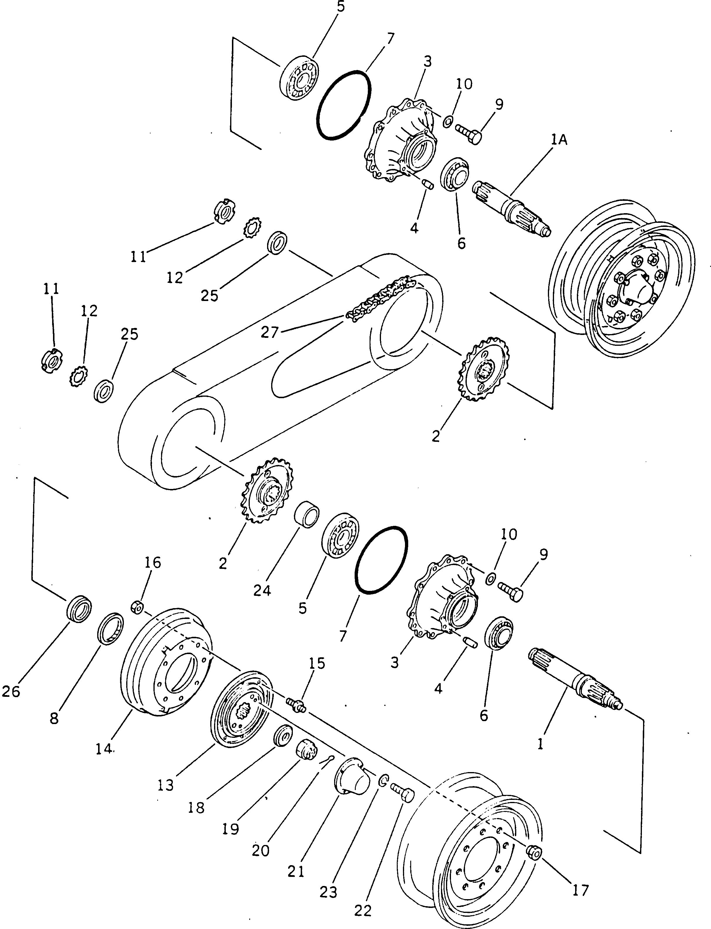Вал 233-23-22280 Komatsu