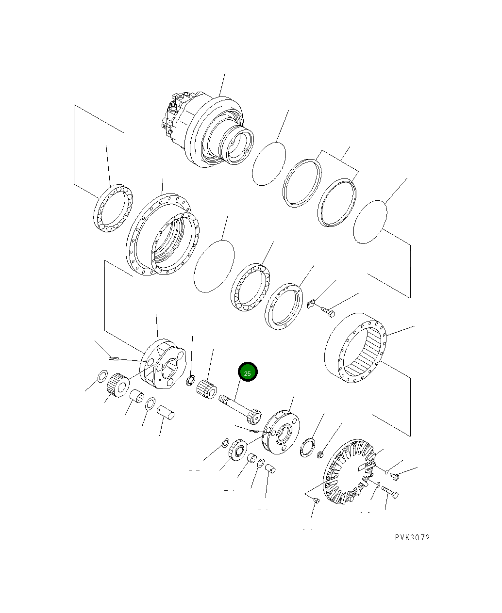 Вал 14S-27-11220 Komatsu