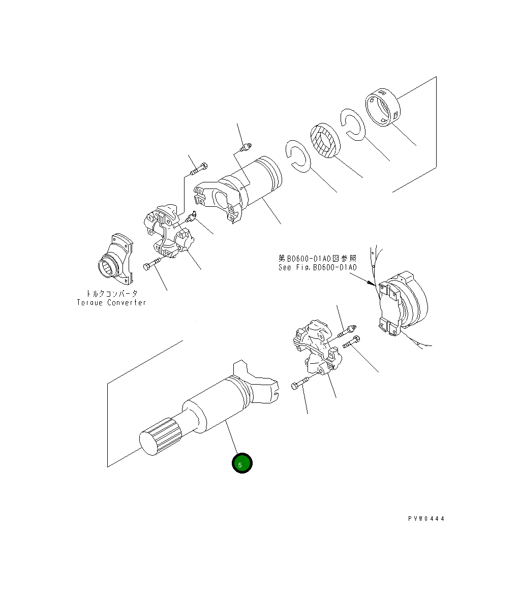 Вал 42C-20-11170 Komatsu