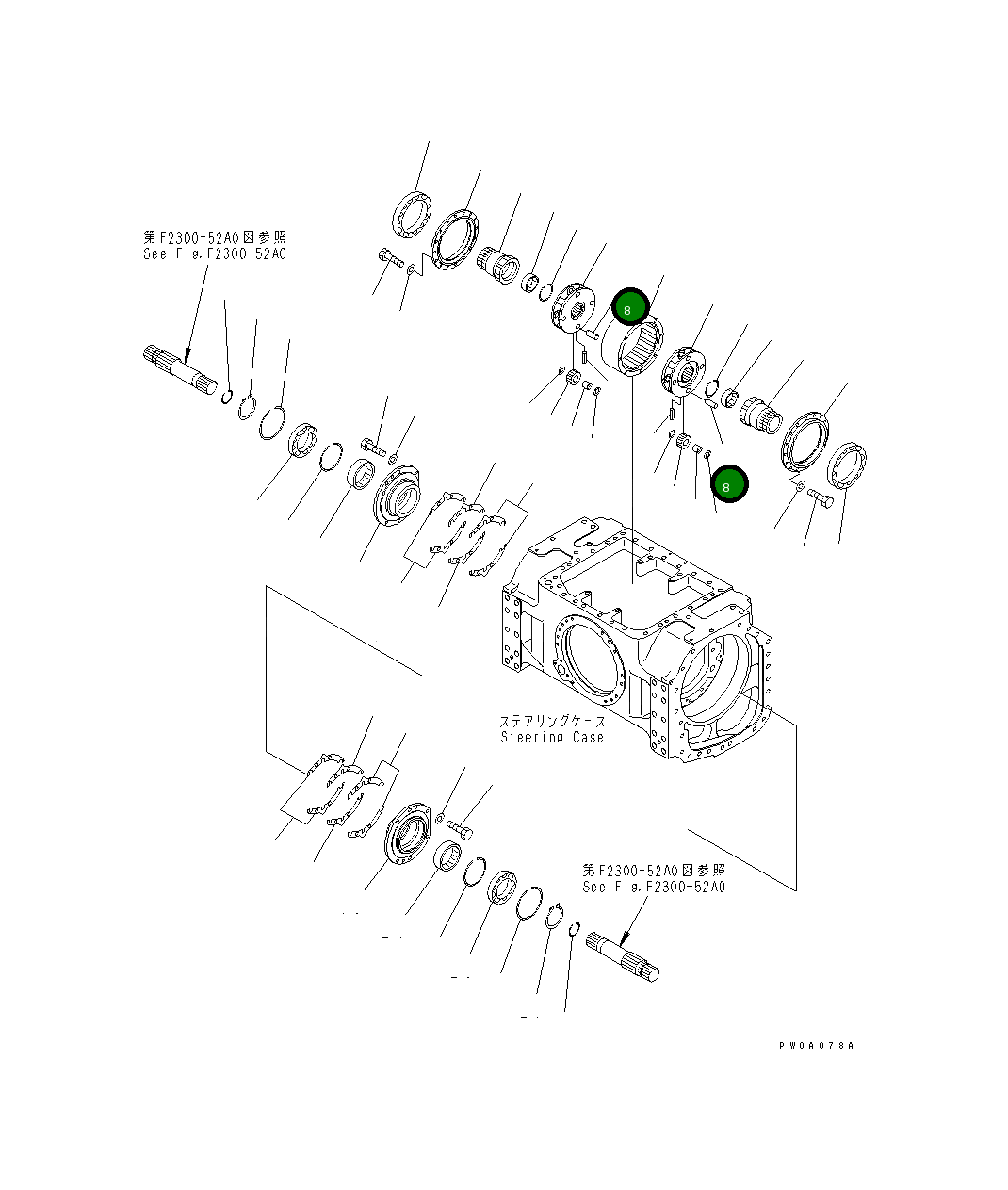 Вал 124-22-51160 Komatsu