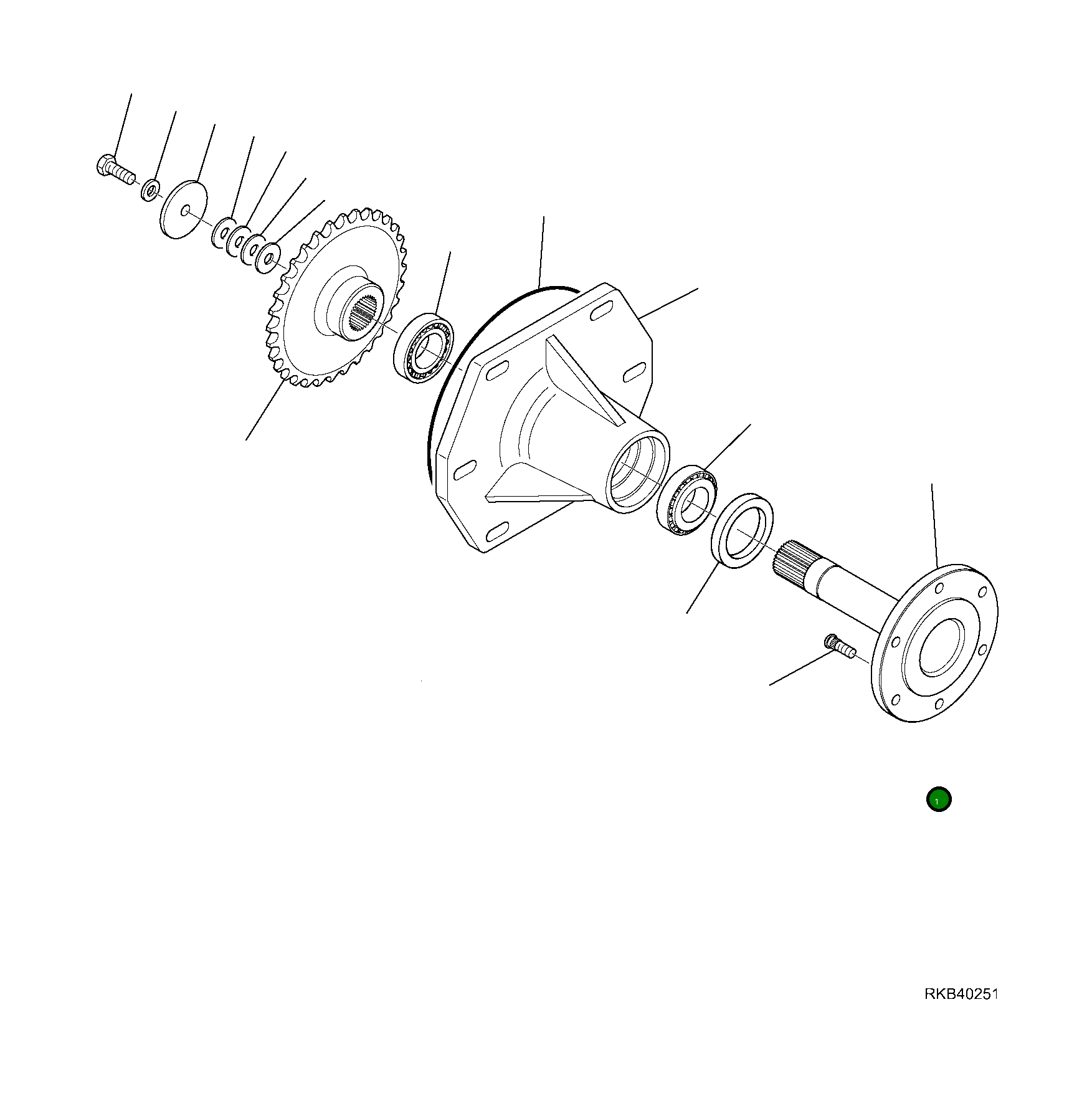 Вал 37D-22-11112 Komatsu
