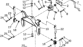 Кронштейн 262-97-52156 Komatsu