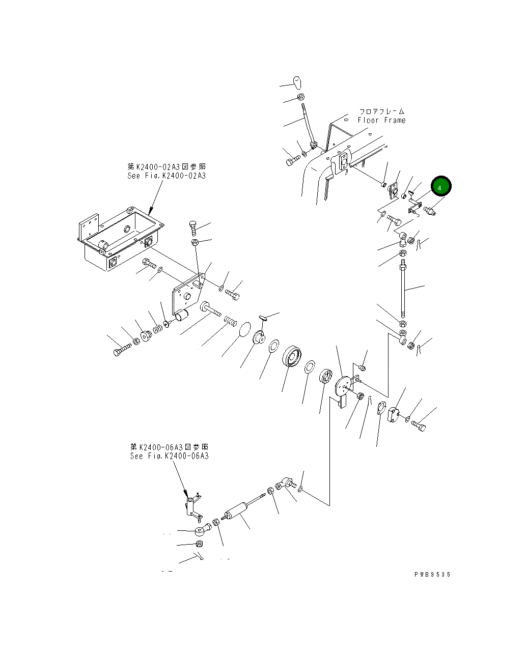 Вал 195-43-45932 Komatsu