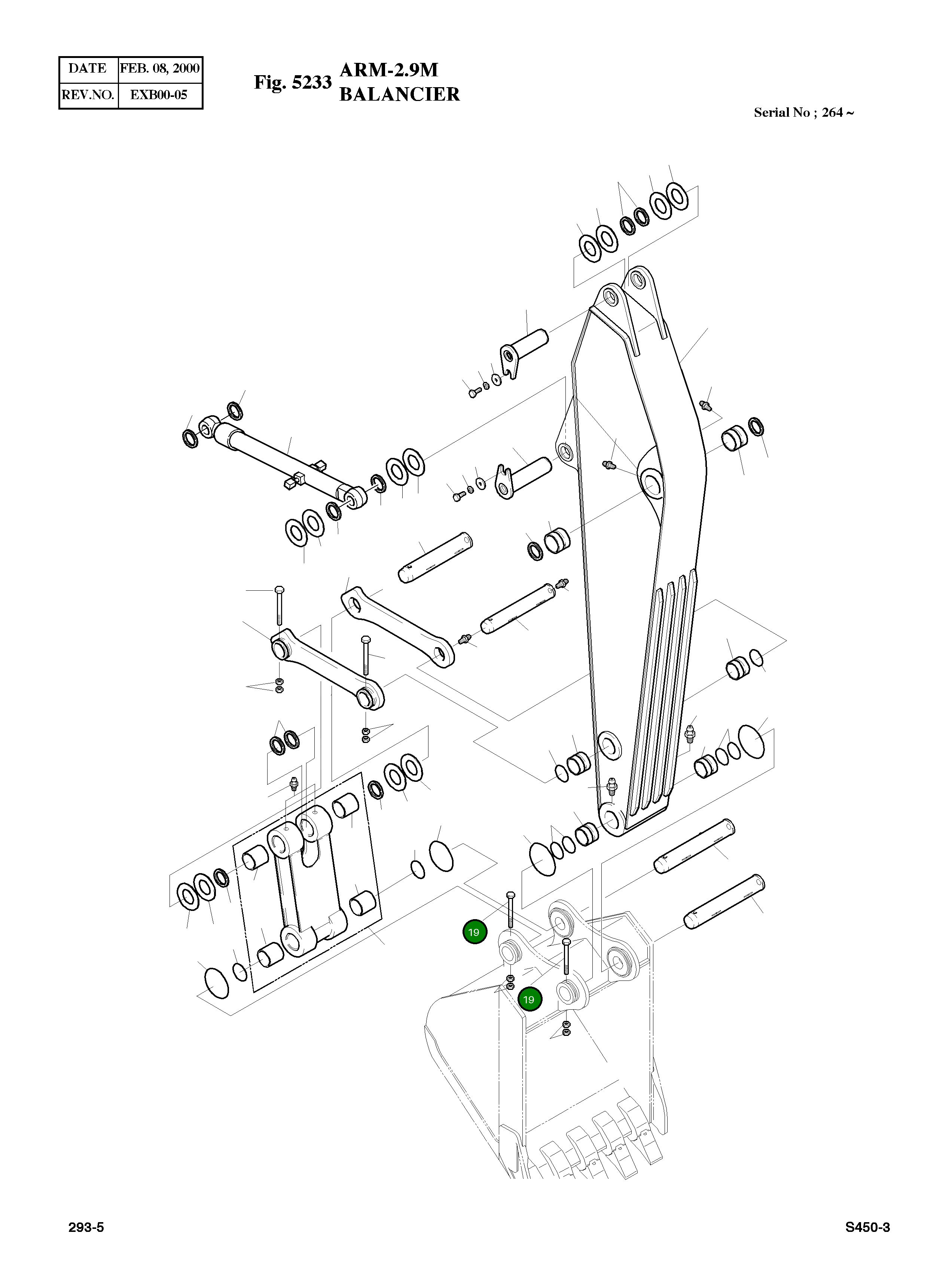 Болт M20X2.5X200 S0572161 Komatsu