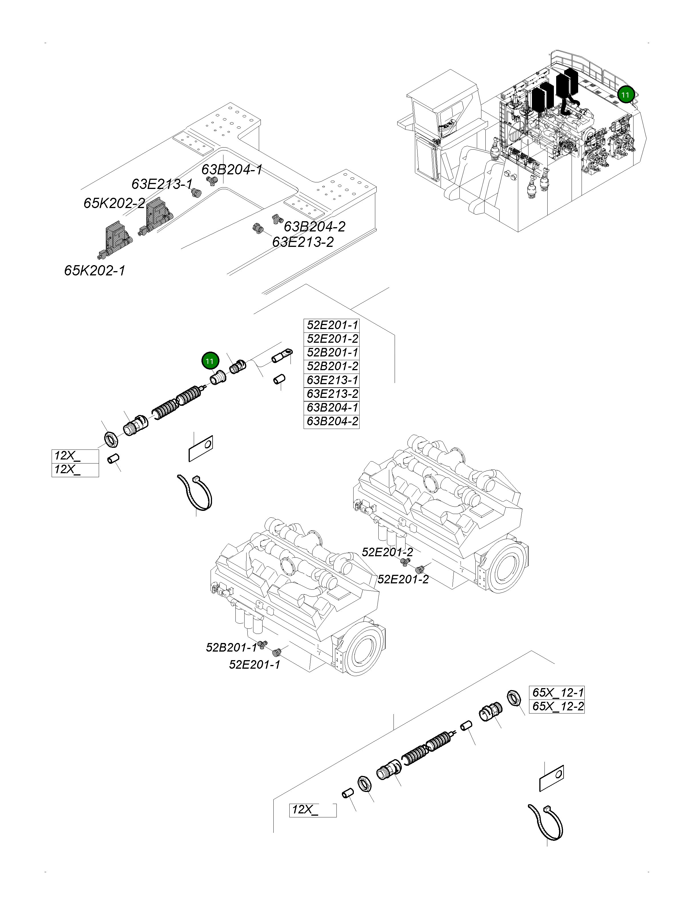 Адаптер 3/4" 950 795 40 Komatsu