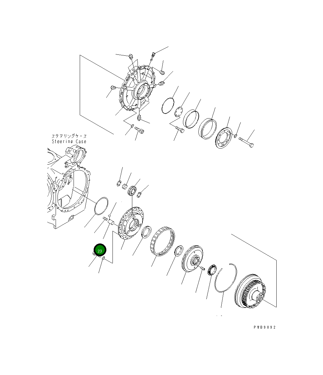 Вал 17A-22-14141 Komatsu