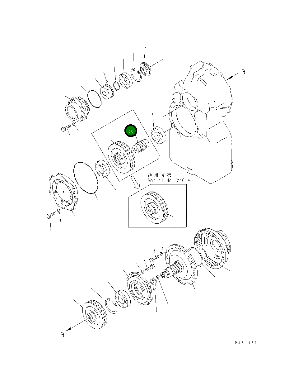 Вал 281-15-13310 Komatsu