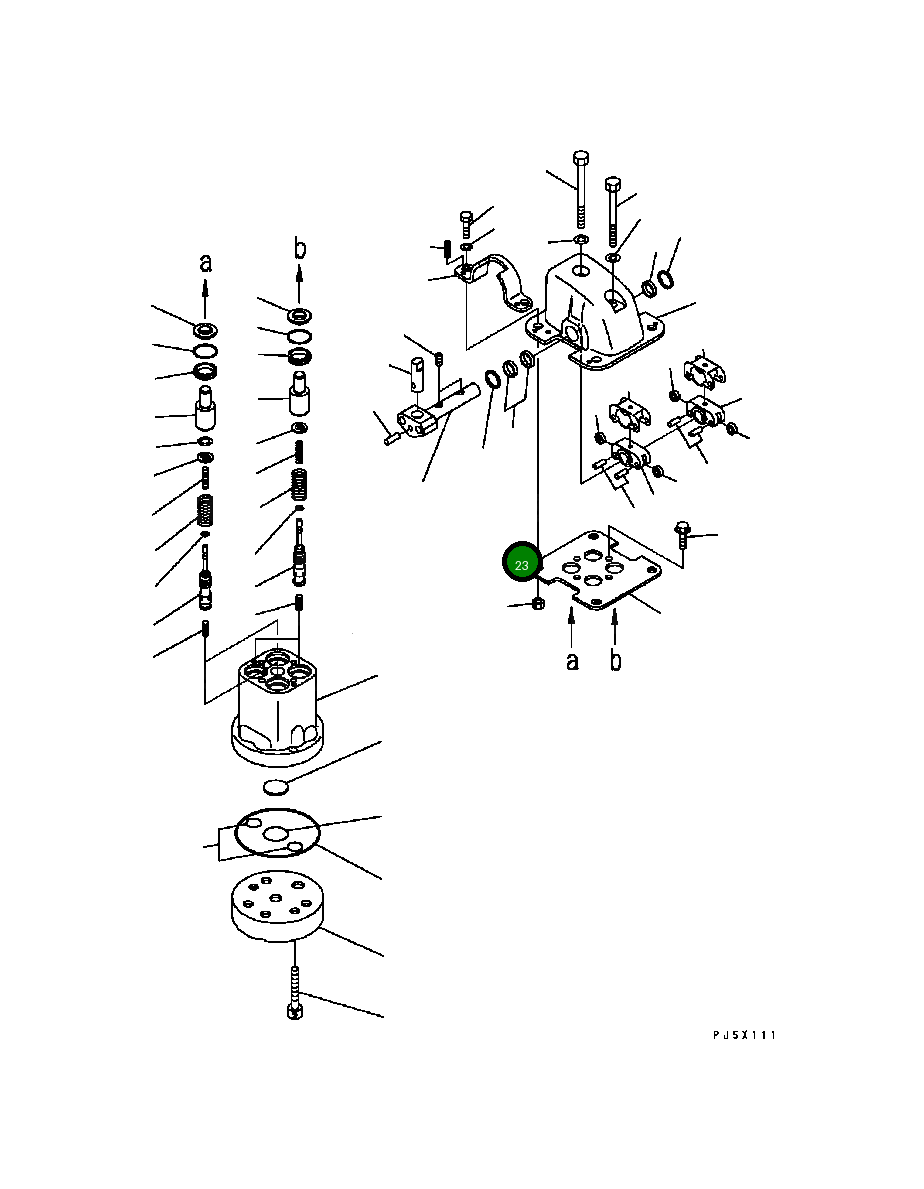 Вал 702-16-56710 Komatsu