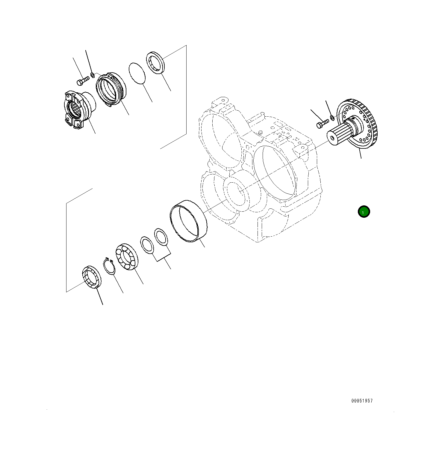 Вал 561-13-71351 Komatsu