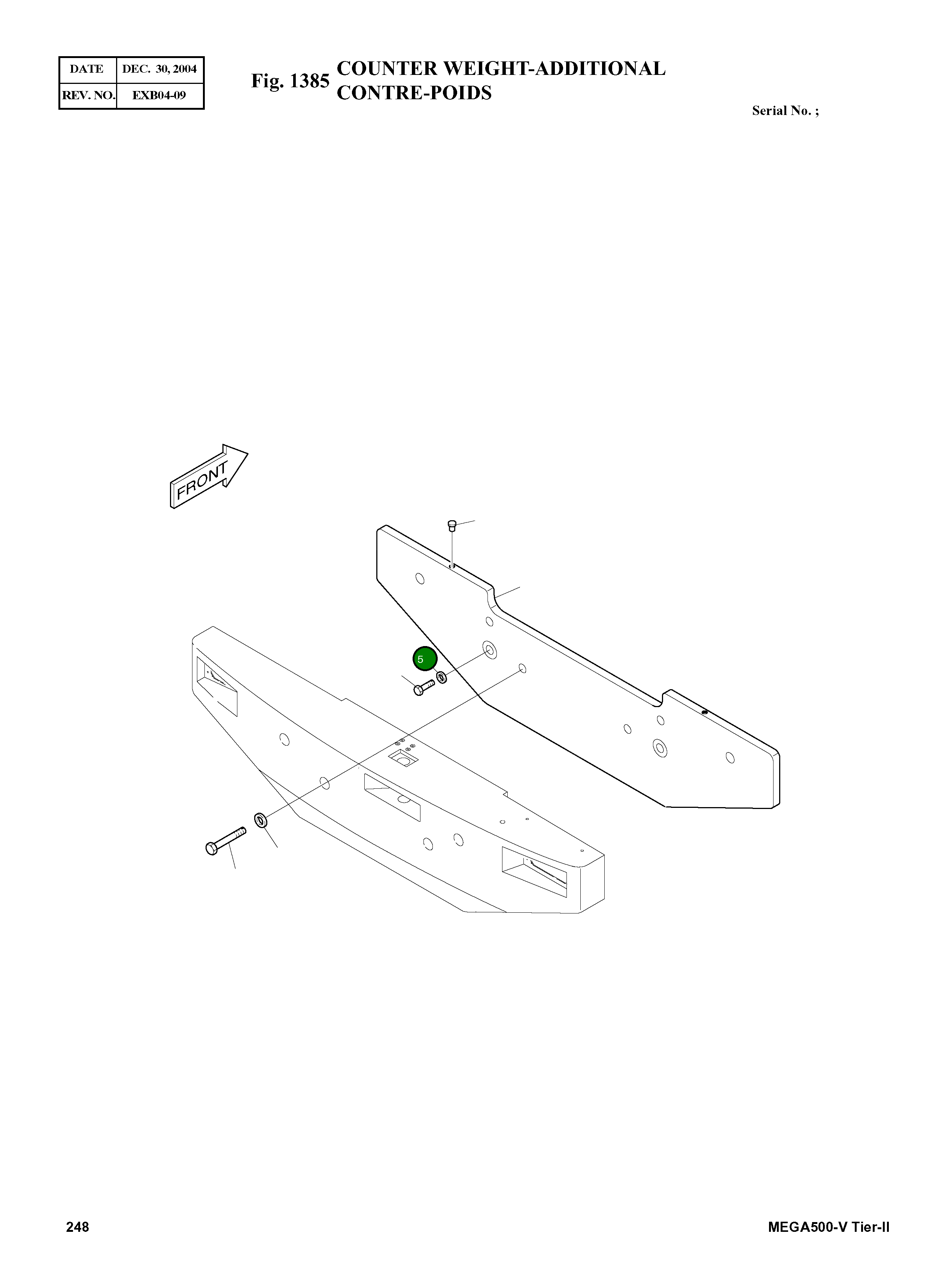 Болт M30X2.0X90 S0779266 Komatsu