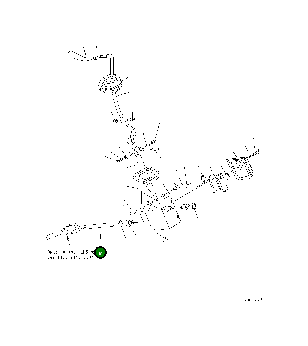 Вал 14Y-43-11490 Komatsu