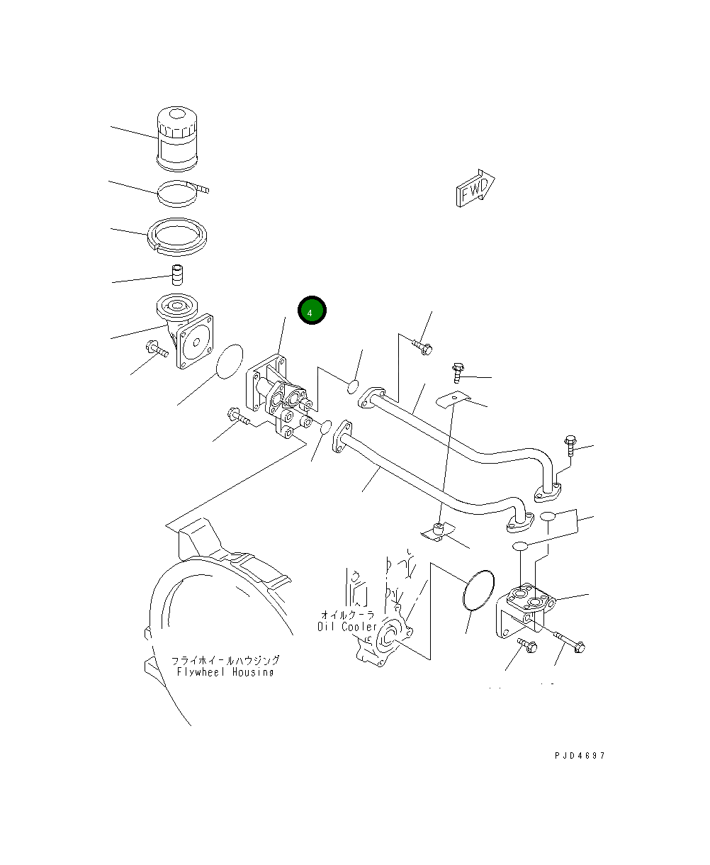 Адаптер 6204-51-5421 Komatsu
