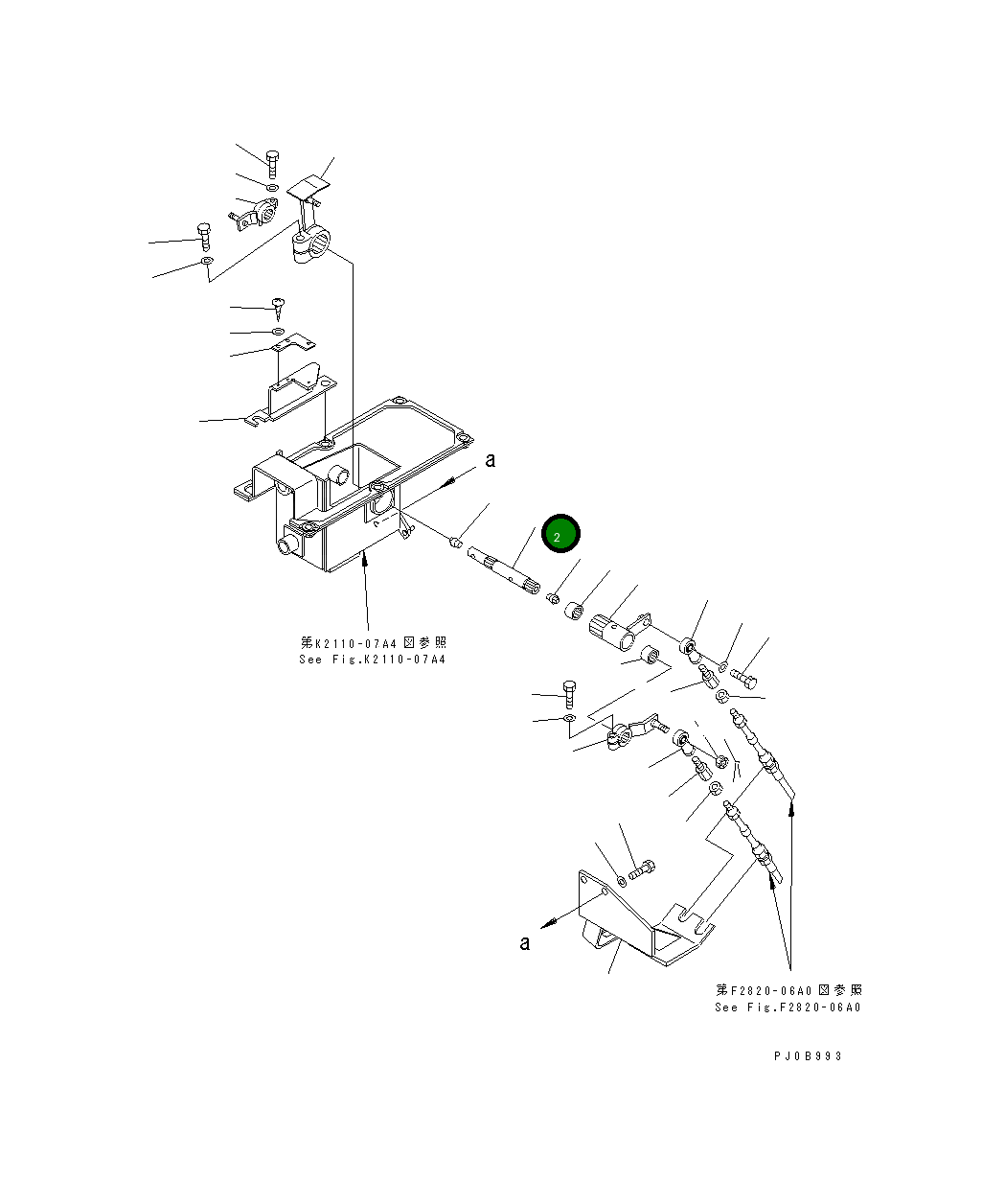 Вал 17A-43-25221 Komatsu