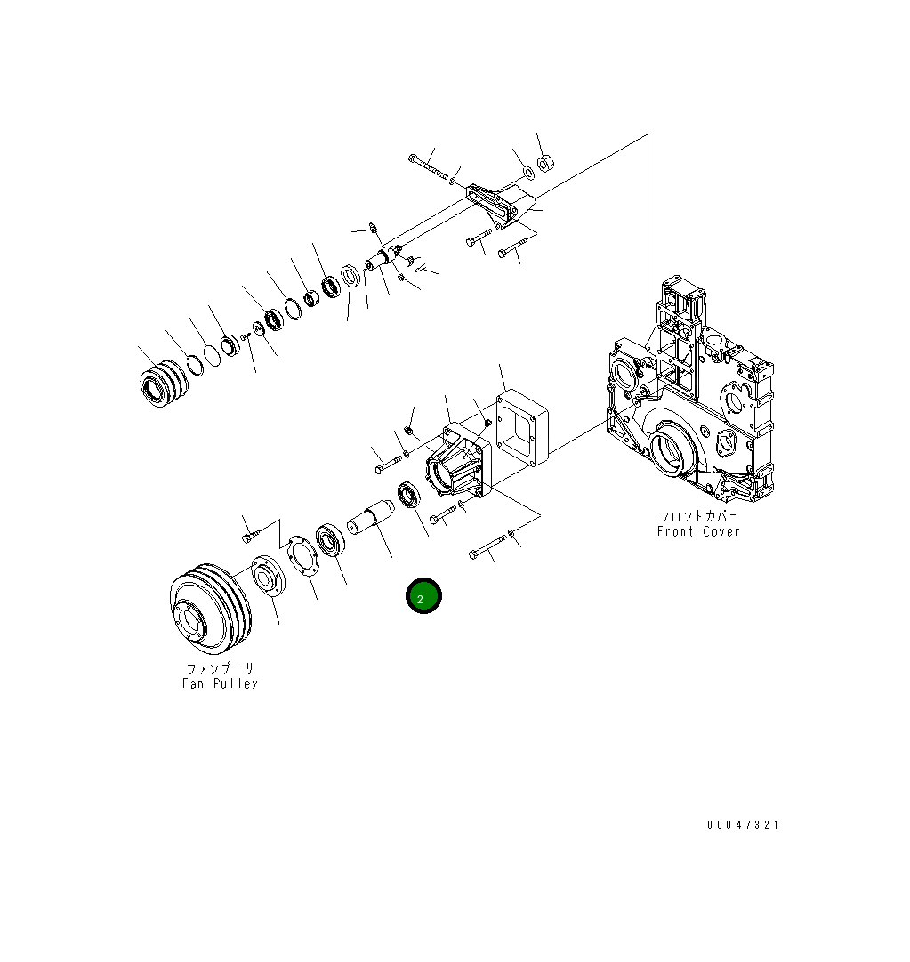 Вал 6261-61-3330 Komatsu