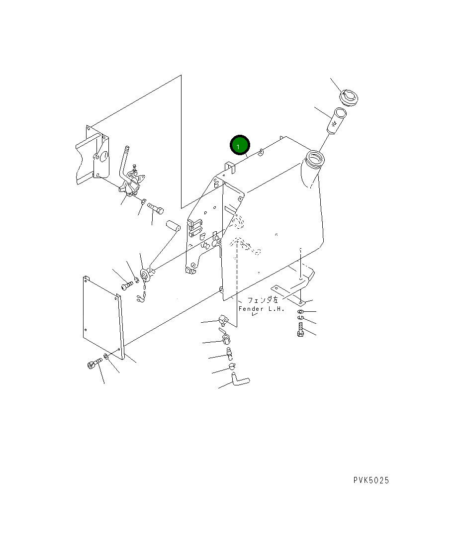 Бак 104-04-49130 Komatsu