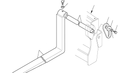 Вилка 395-88-11111 Komatsu
