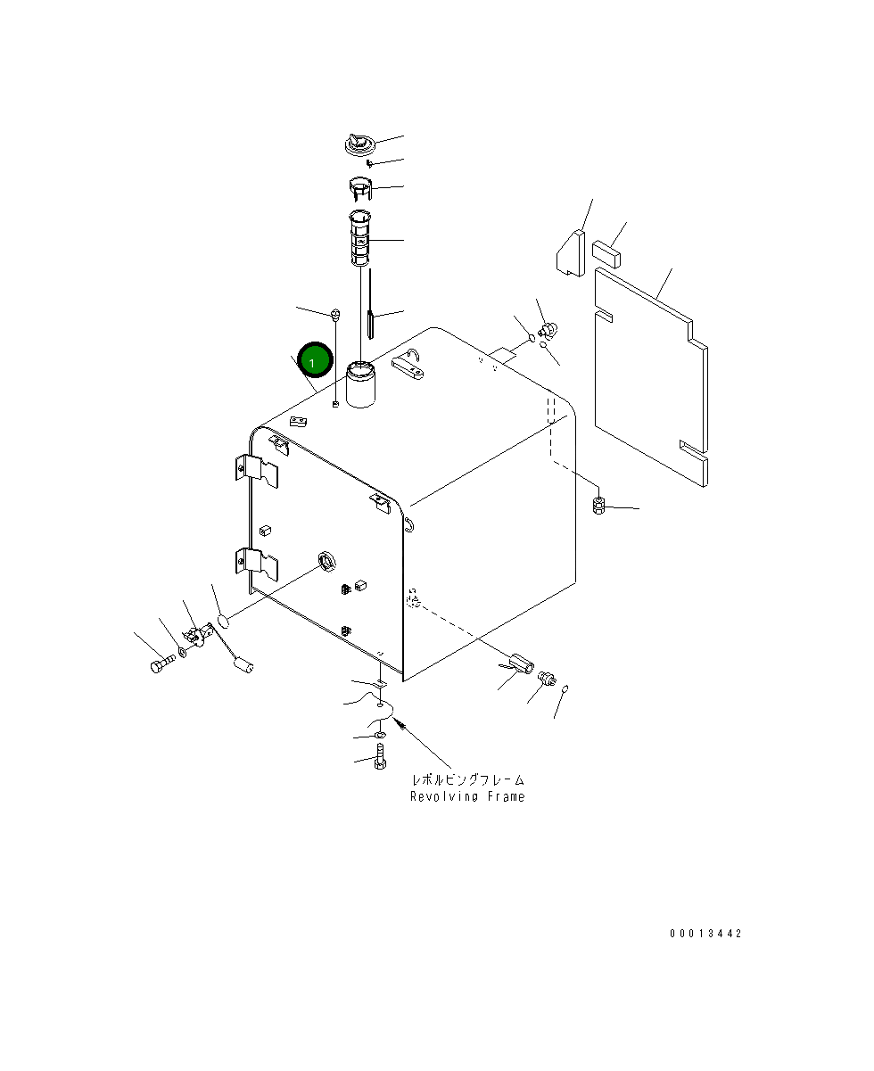 Бак 208-04-71311 Komatsu