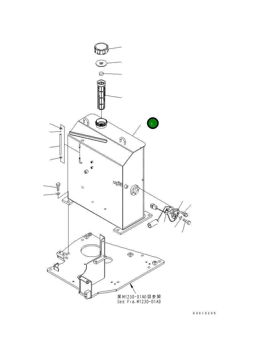 Бак 22M-04-21113 Komatsu