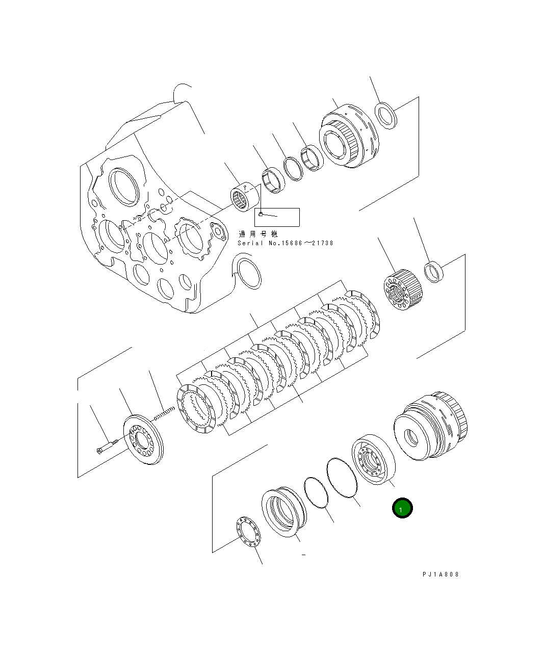 Барабан 176-76-63110 Komatsu