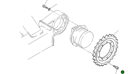 Ведущая звезда 200131650 Komatsu