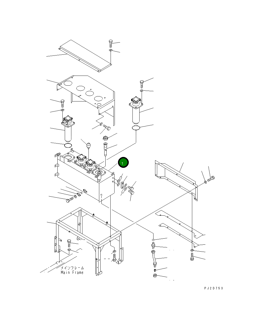 Бак 263-95-33130 Komatsu