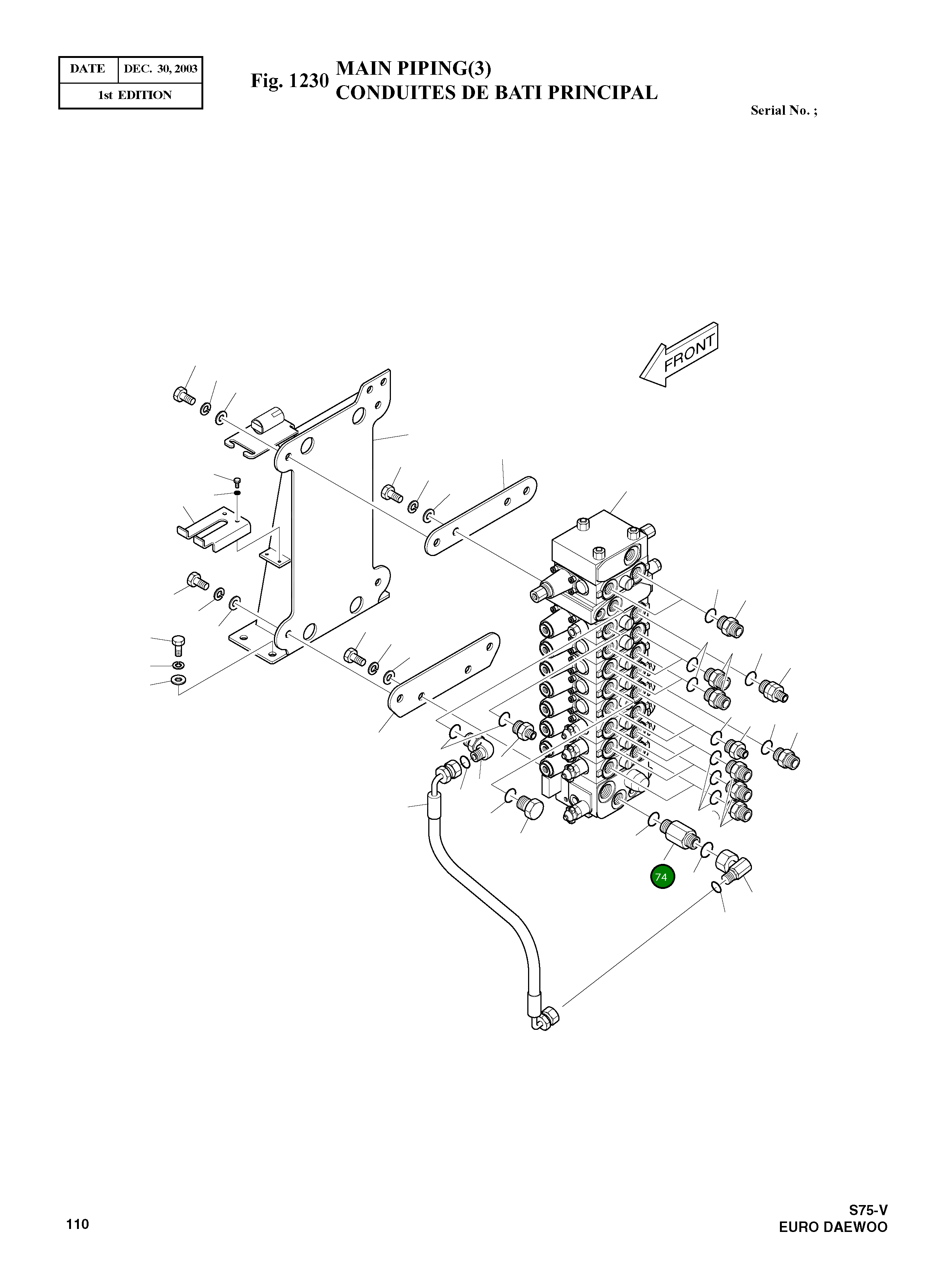 Адаптер DS2232091 Komatsu