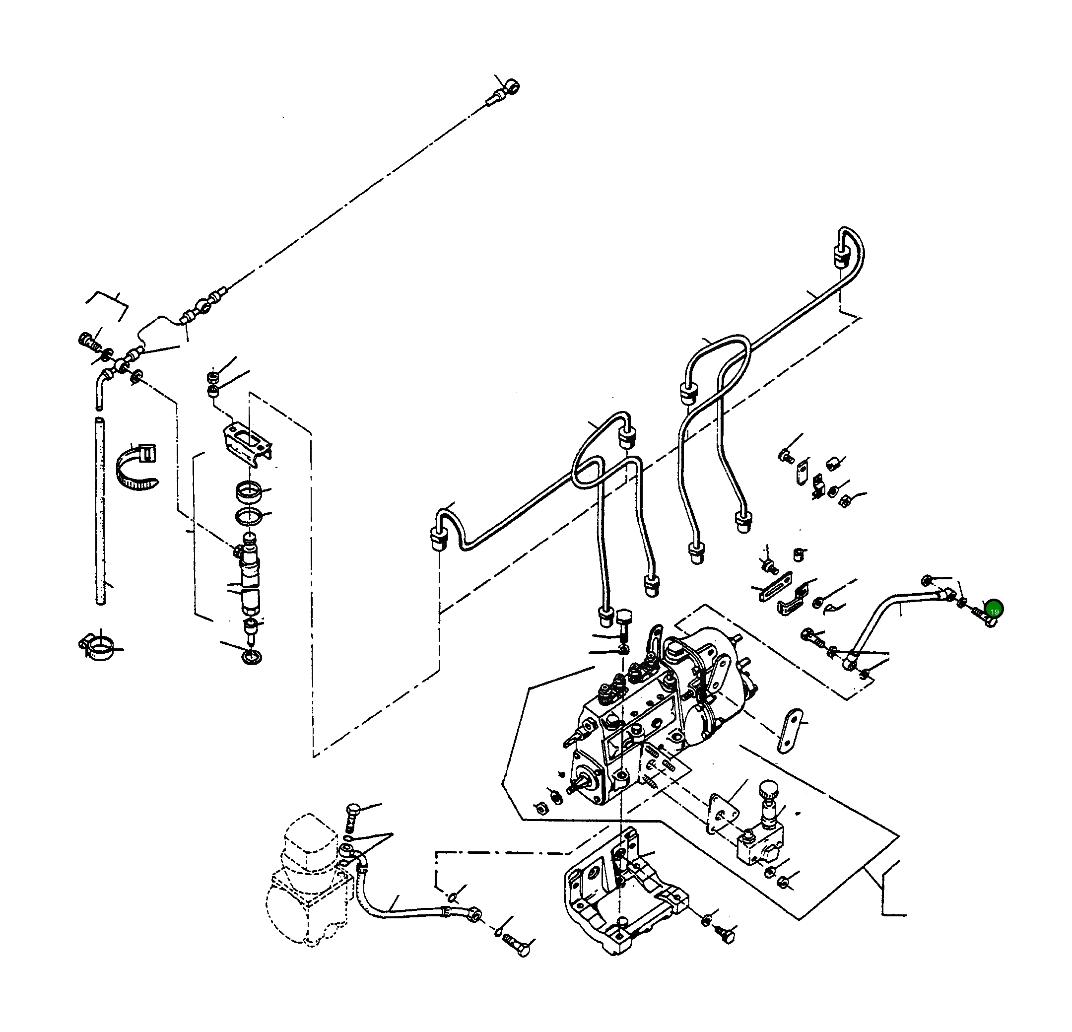 Болт-банджо 3090283M1 Komatsu