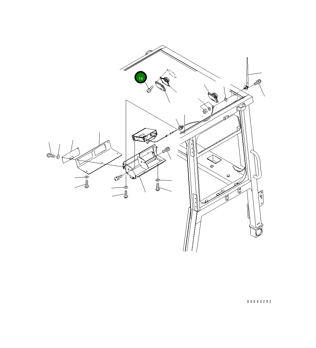 Винт 01023-20525 Komatsu