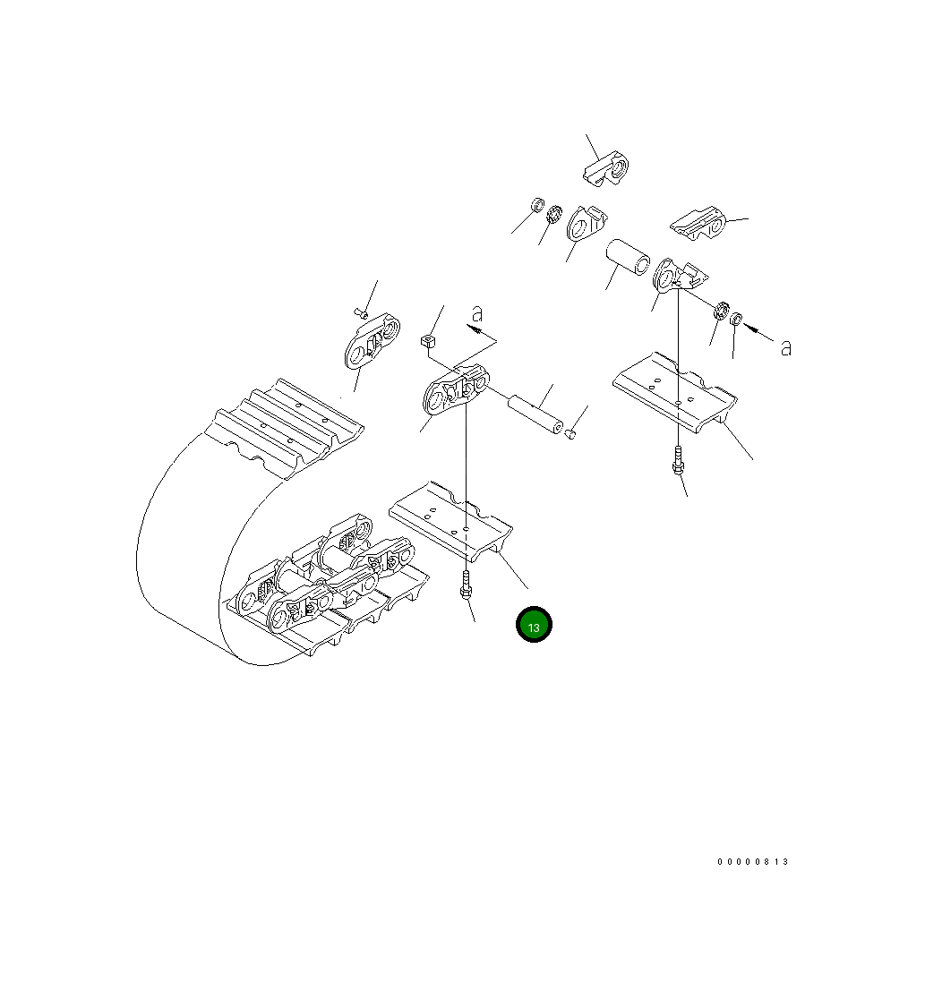 Башмак 154-32-71381 Komatsu