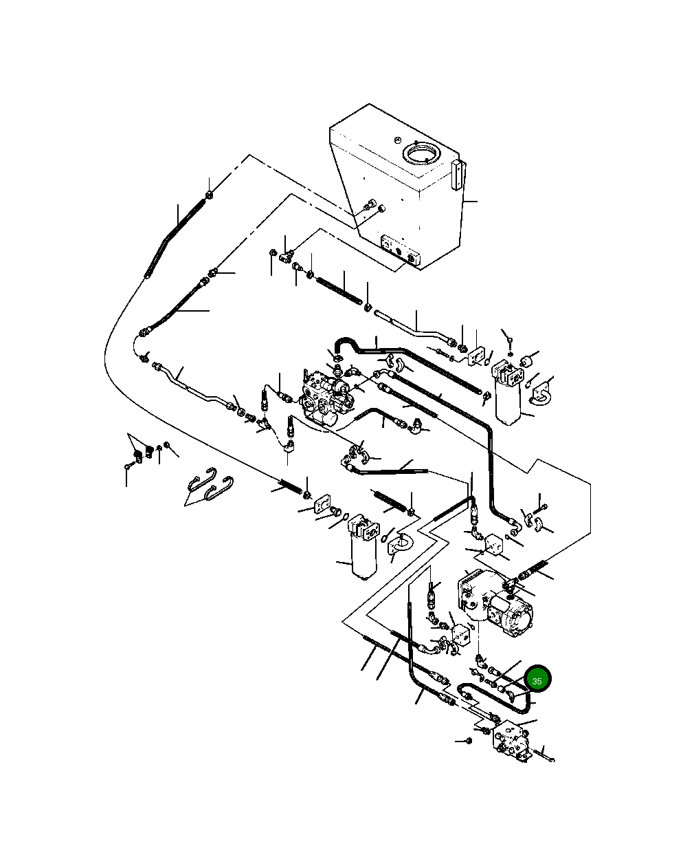 Адаптер 162 077 H45 Komatsu