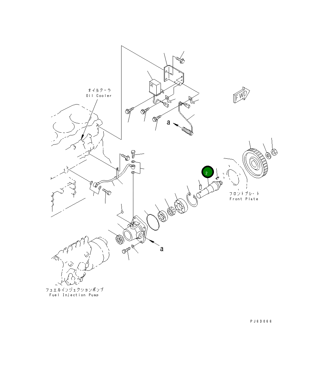 Вал 6222-75-3510 Komatsu