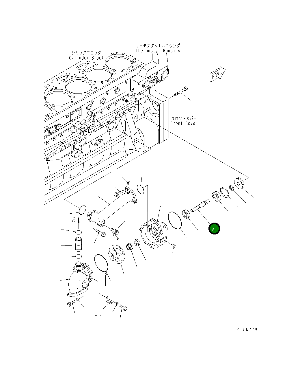 Вал 6240-61-1310 Komatsu