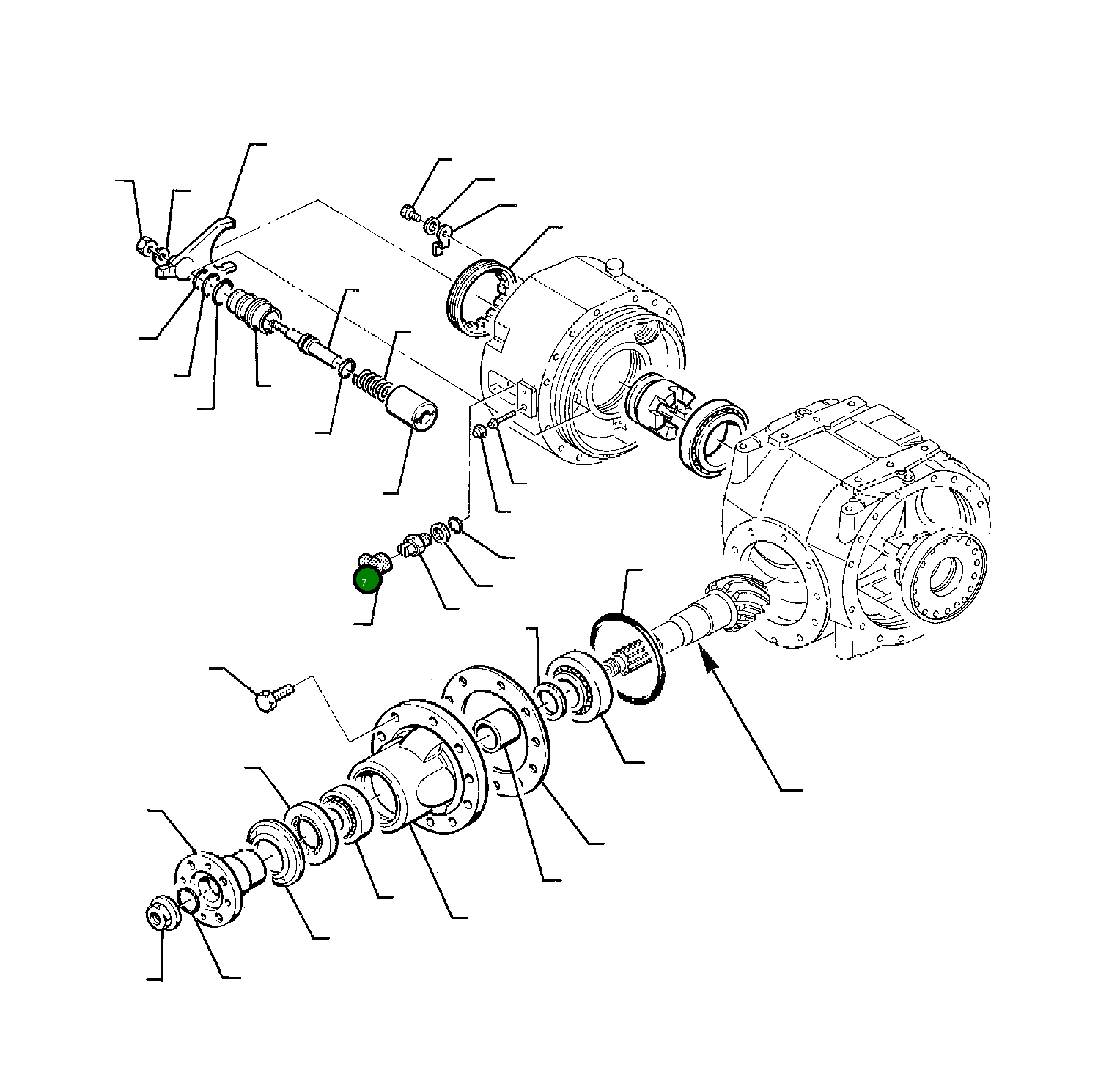 Вилка HU1764202 Komatsu