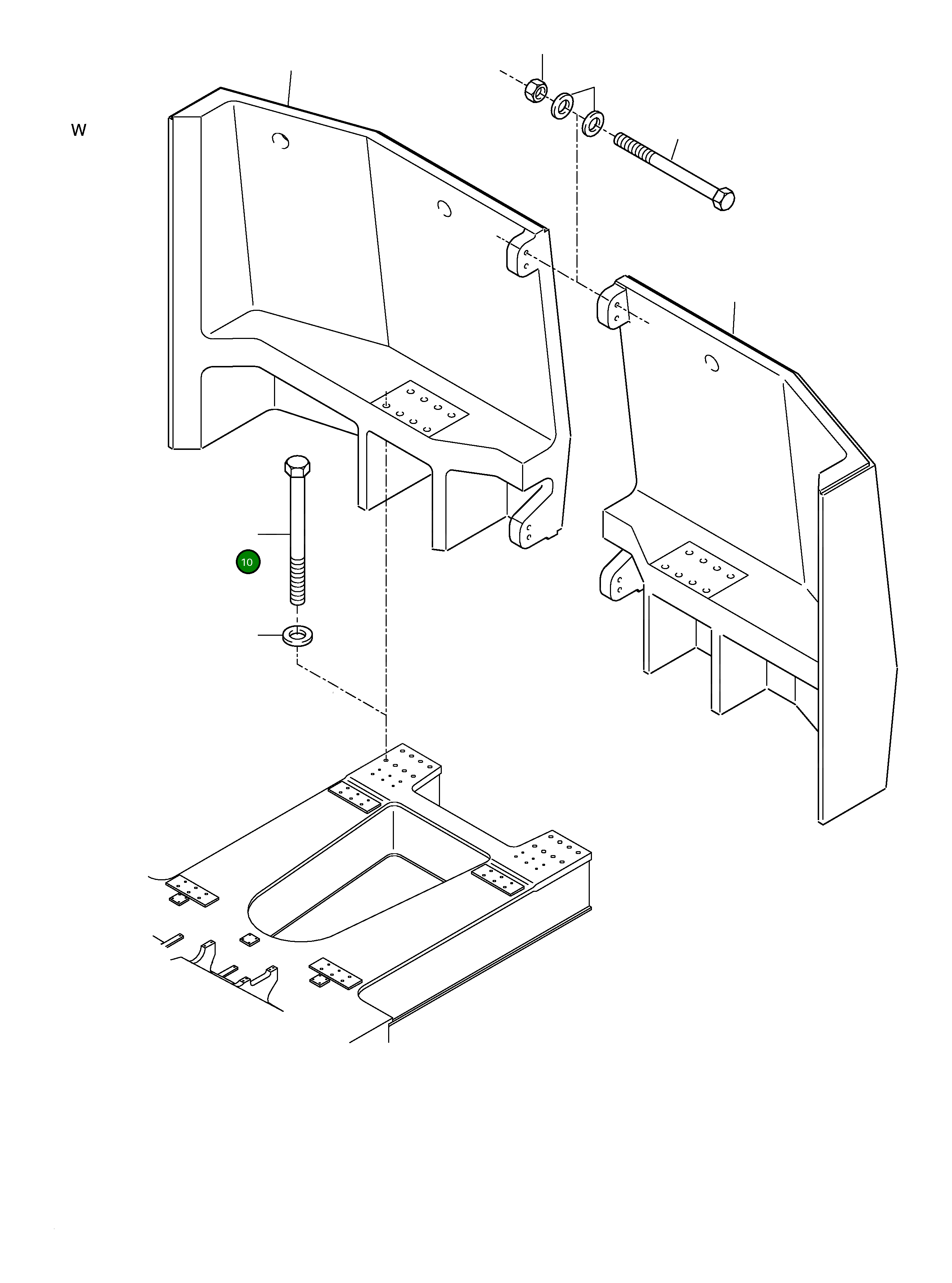 Болт 511 827 98 Komatsu