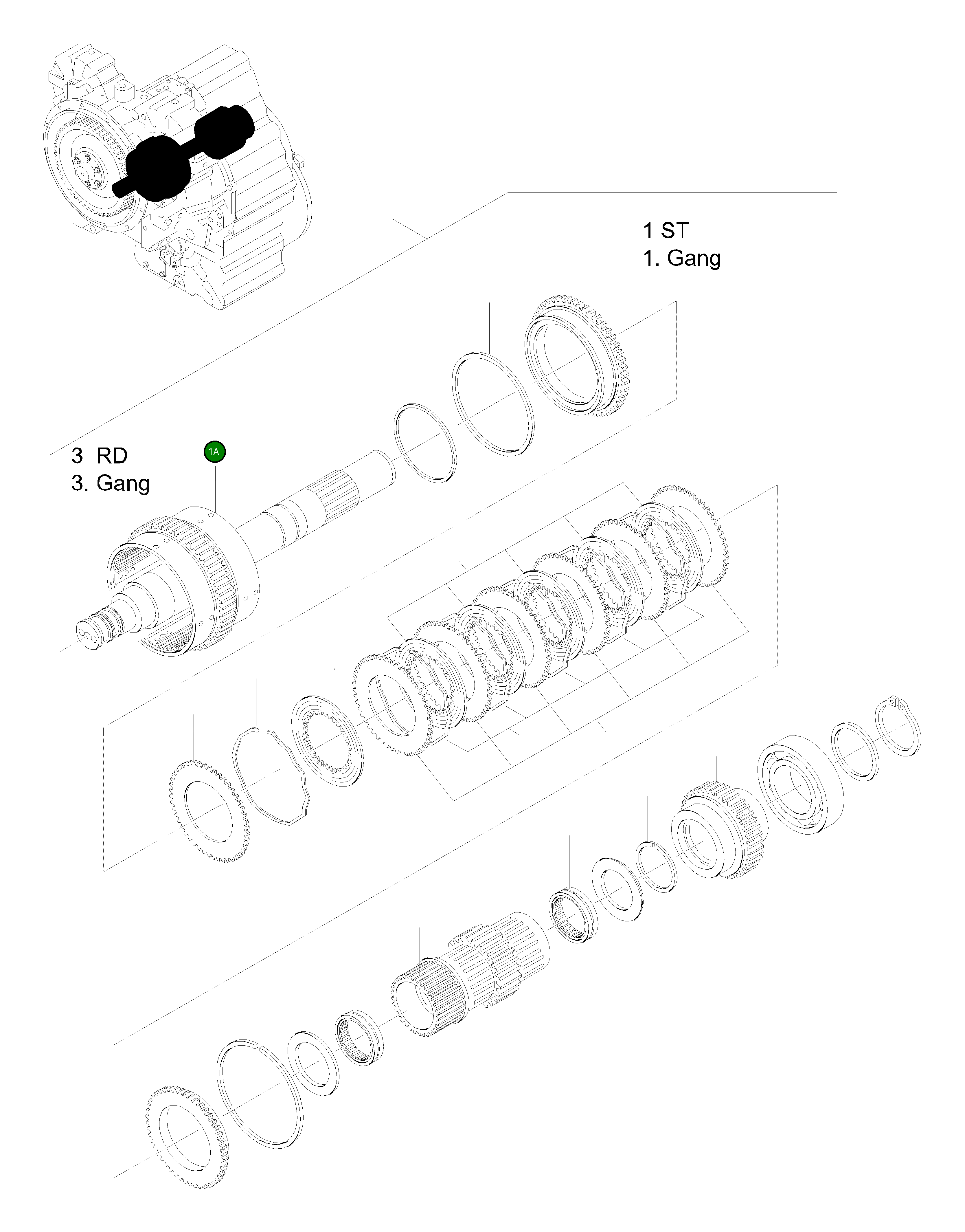 Вал 714-12-12250 Komatsu