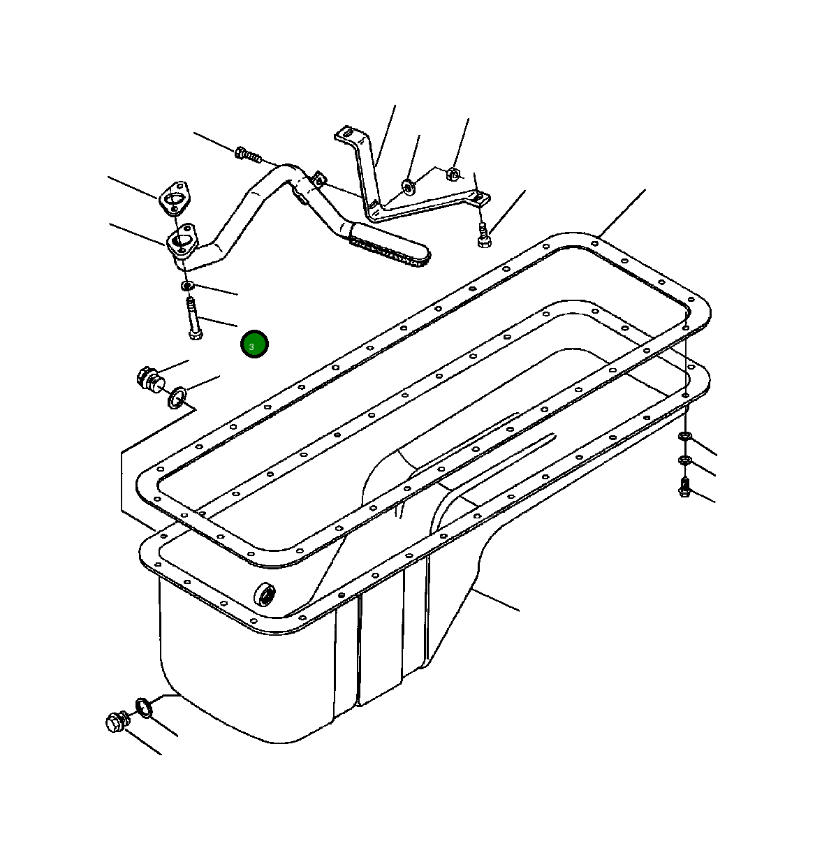 Болт (M6x1.00x30) 1241 109 H1 Komatsu