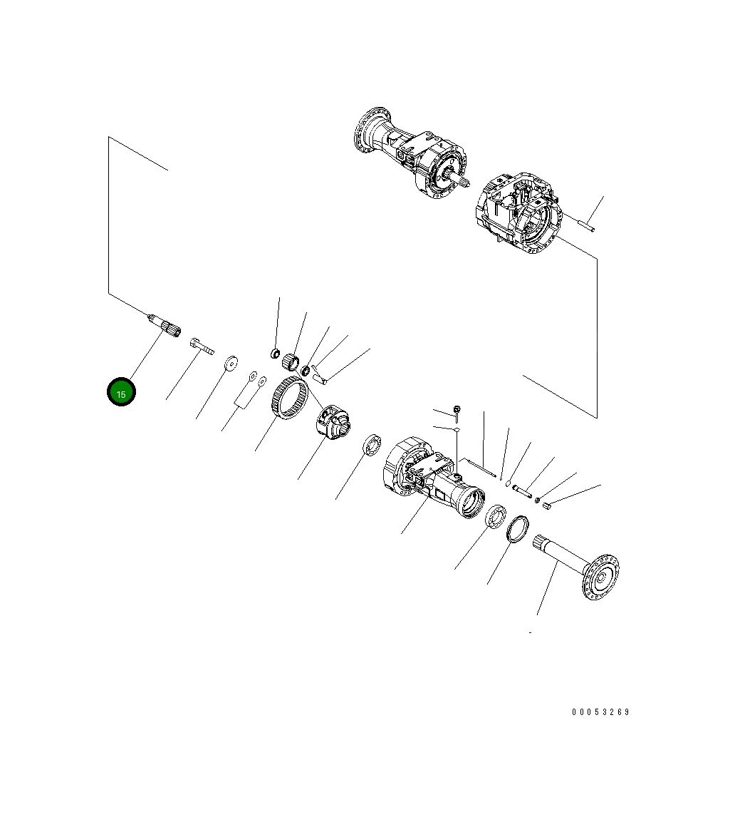 Вал 423-22-32421 Komatsu