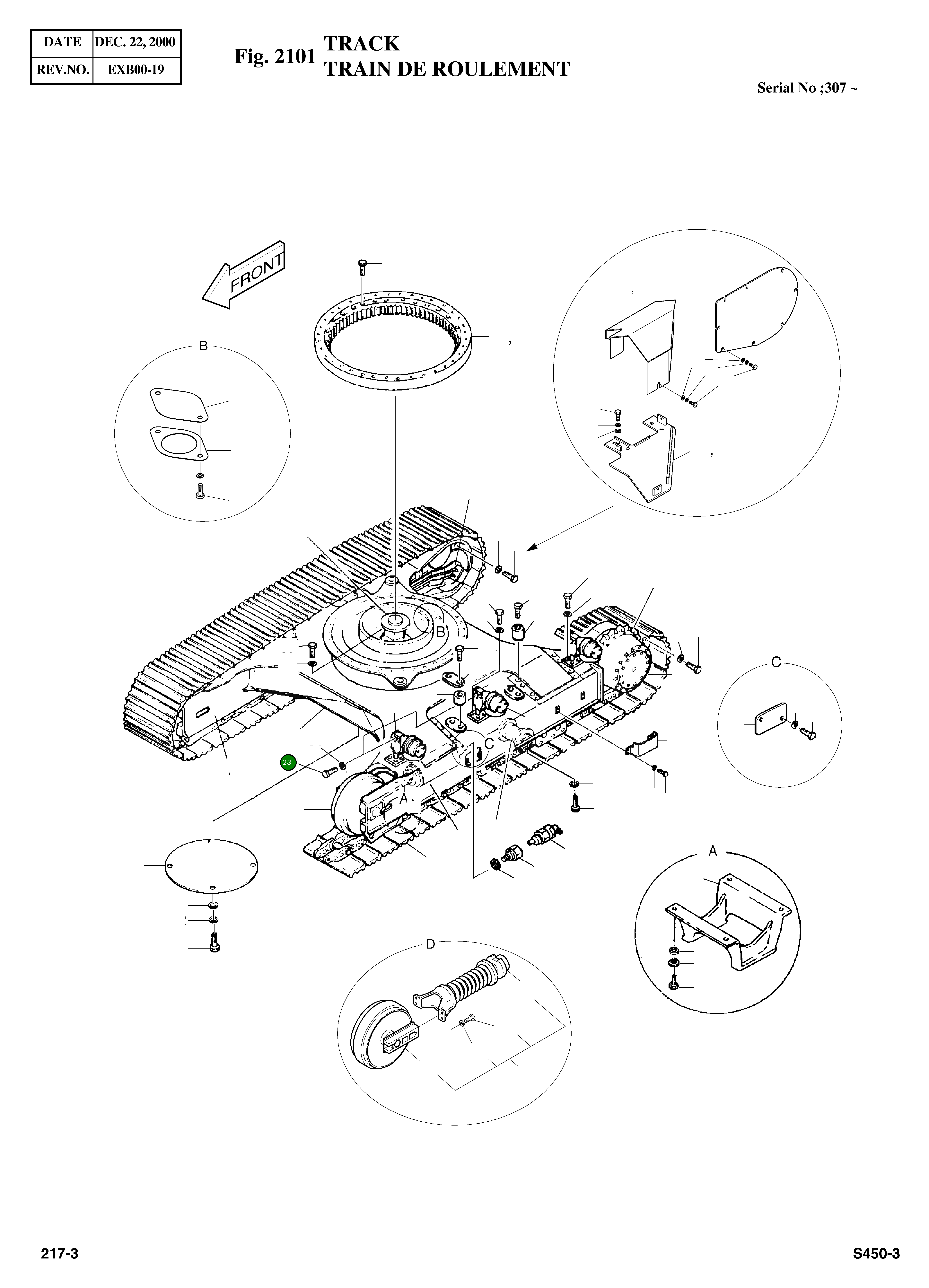Болт M16X2.0X90 S0566061 Komatsu