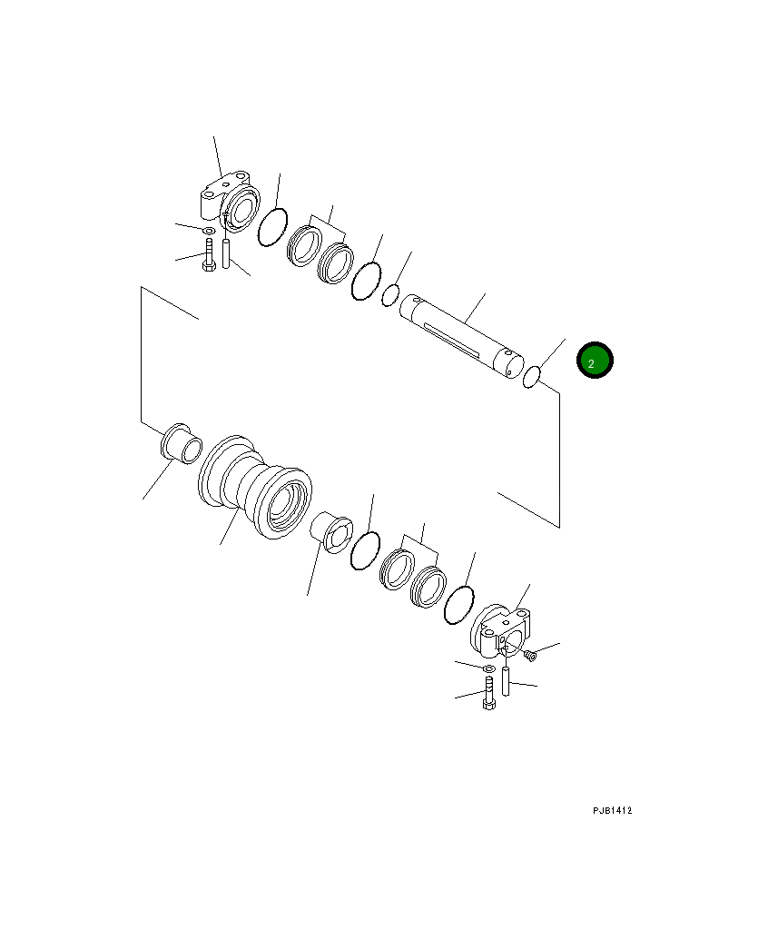 Вал 207-30-21670 Komatsu