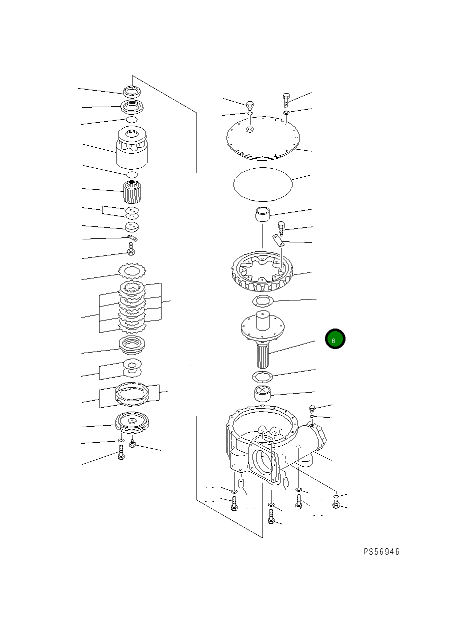 Вал 235-70-15760 Komatsu