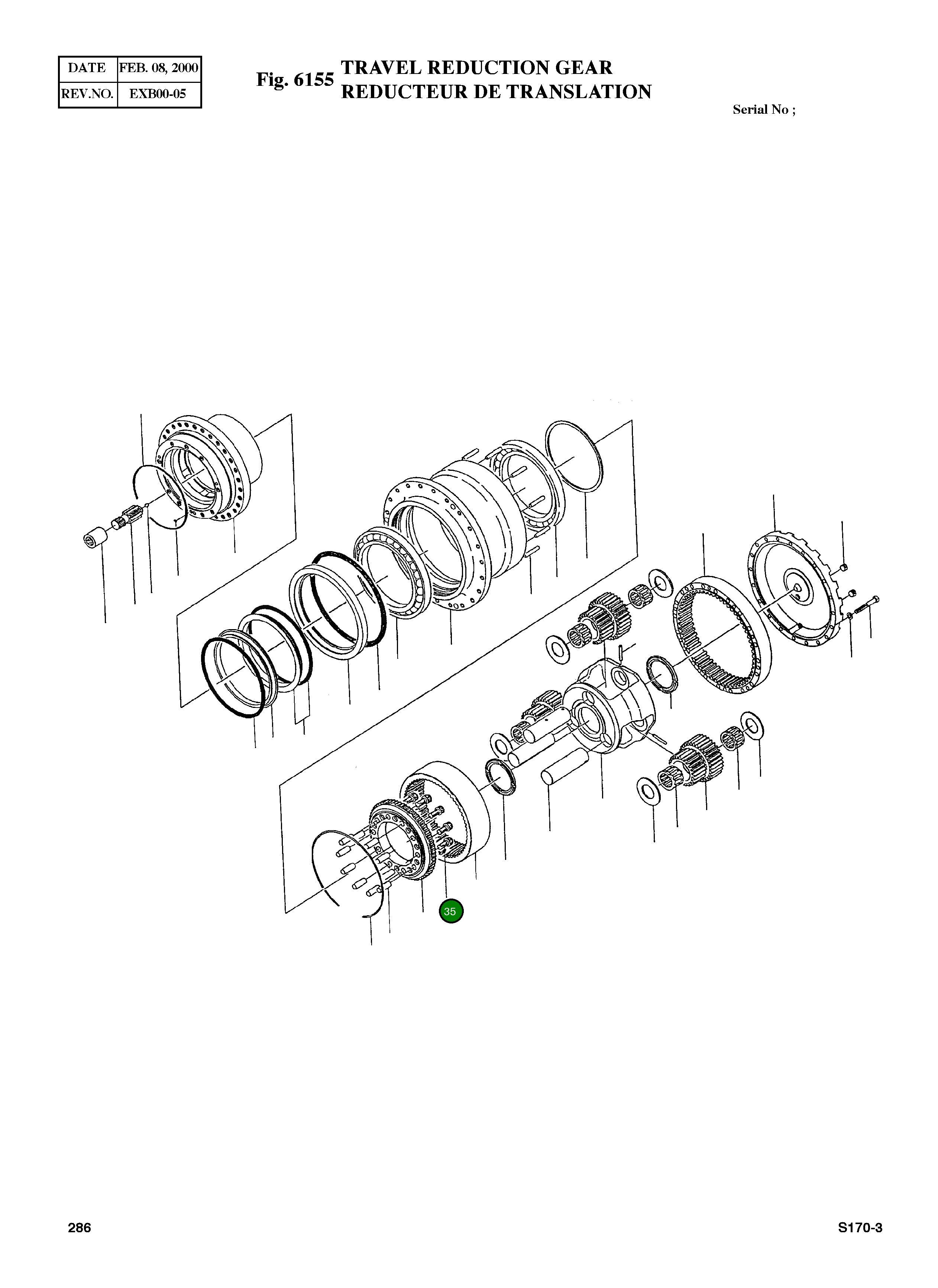 Болт M16X30 S2221271 Komatsu