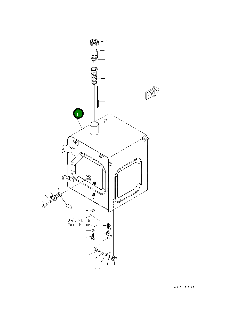Бак 8240-04-1170 Komatsu
